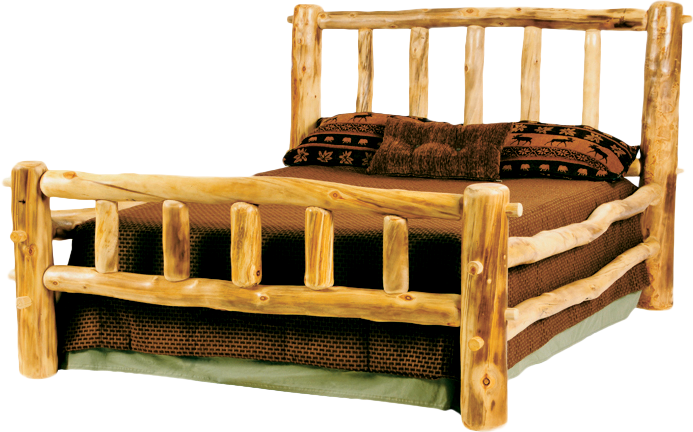 Mountain Woods Furniture Rustic Arts Log Bed | Bass Pro Shops